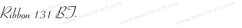 Ribbon 131 BT字体转换
